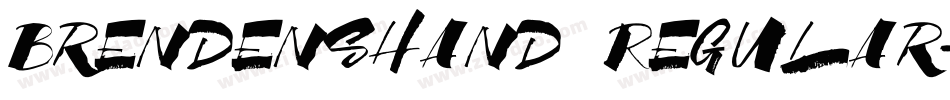 BrendensHand Regular字体转换